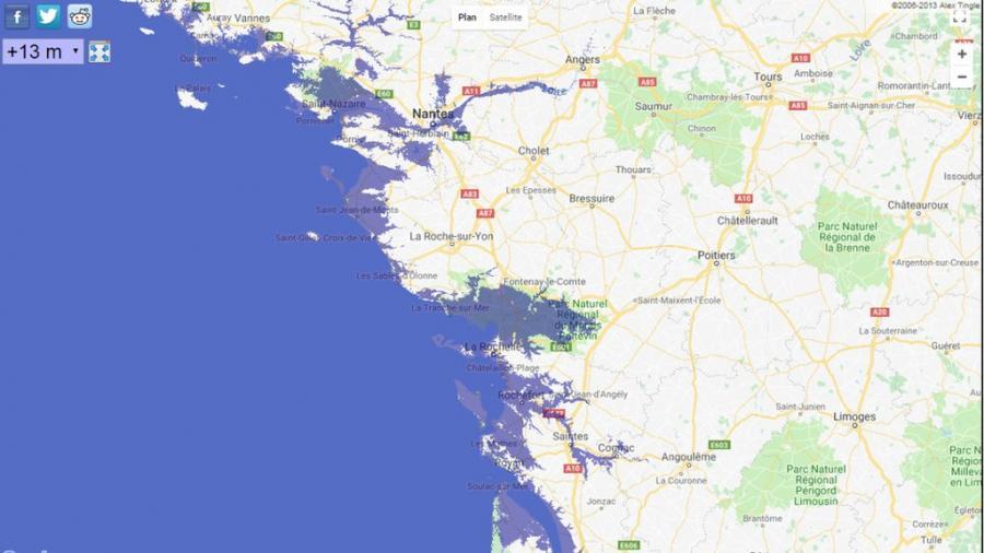R chauffement Une Carte Interactive Pour Visualiser La Mont e Des Eaux 